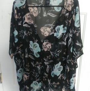 Button down floral blouse